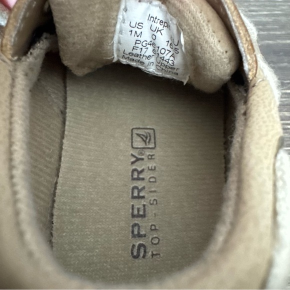 Sperry Top-Sider Baby Boys Crib Boat Shoes Sneakers Sz 1 EUC - Picture 8 of 9